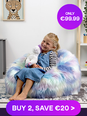 Faux Fur Kids Bean Bags