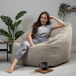 Grey cord best sale bean bag