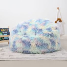 Unicorn faux best sale fur bean bag