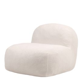 icon® Lisbon Foam Filled Boucle Chair, Cream