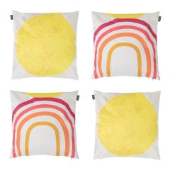 Veeva® Sun and Rainbow Outdoor Cushion, Pack of 4