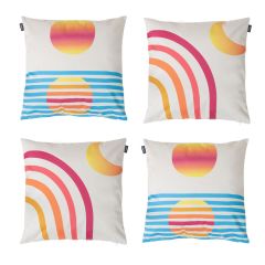 Veeva® Sunset and Rainbow Outdoor Cushion, Pack of 4