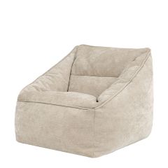 icon® Natalia Chenille Armchair Bean Bag, Natural