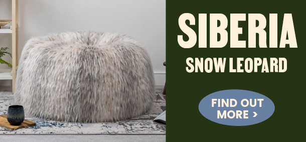 Siberia Snow Leopard Bean Bag