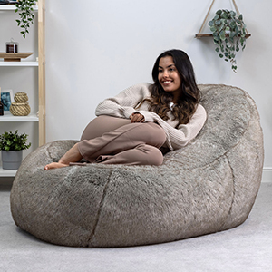Mua [Removable Cover] Bean Bag Chairs for Adult, 3 FT Memory Foam Bean Bag  for Teens, Adults, Giant Bean Bag Soft Fluffy Fur Bean Bag Chairs for  Adults, Furnitures for Dorm Room,
